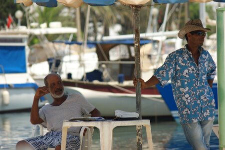Boats pier sailing boat