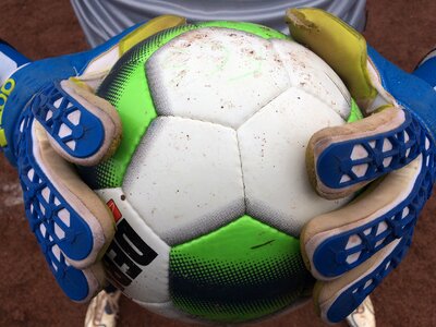 Goalkeeper football ball