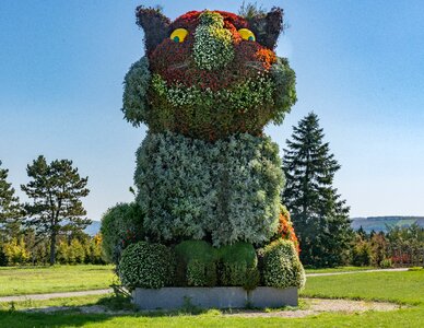 Park flower figures floral decorations