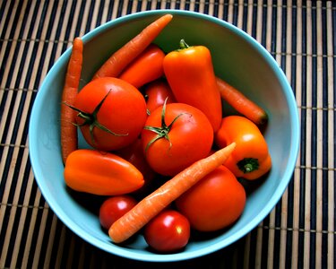 Orange vitamins tomato photo