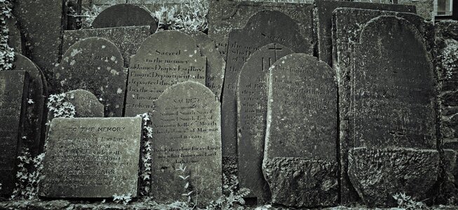 Cemetery stone gravestone photo