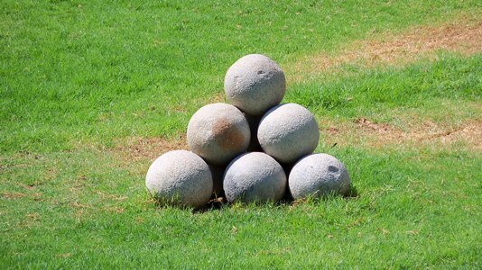 Balls cannon cyprus stone