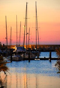 Natural landscape port sea