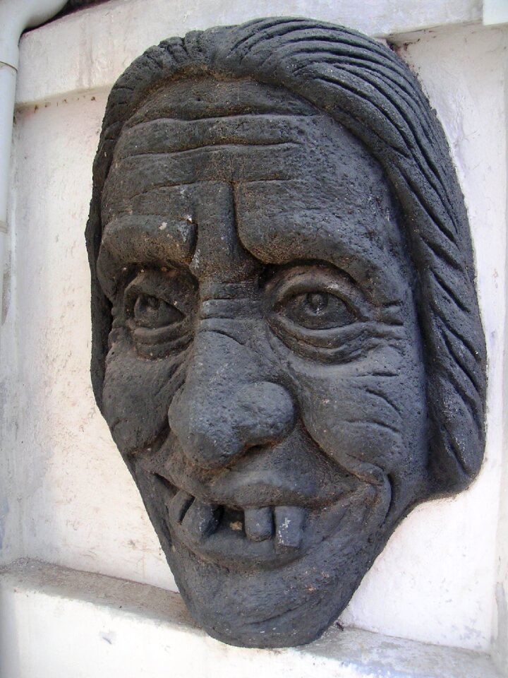 Stone figure creepy stone