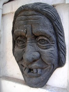 Stone figure creepy stone