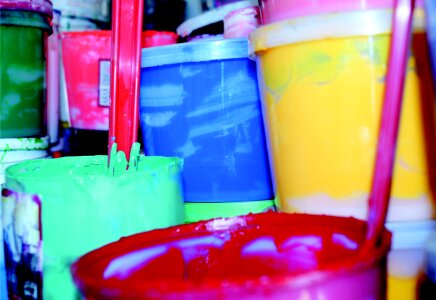 Inks screen printing colors photo