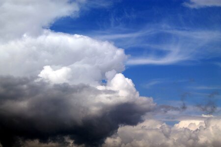 Storm clouds atmosphere air