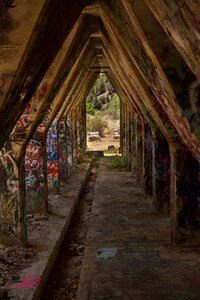 Abandoned hallway deserted photo