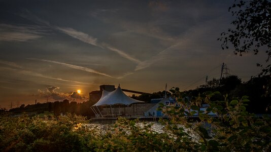 Ruhr area dusk local recreation