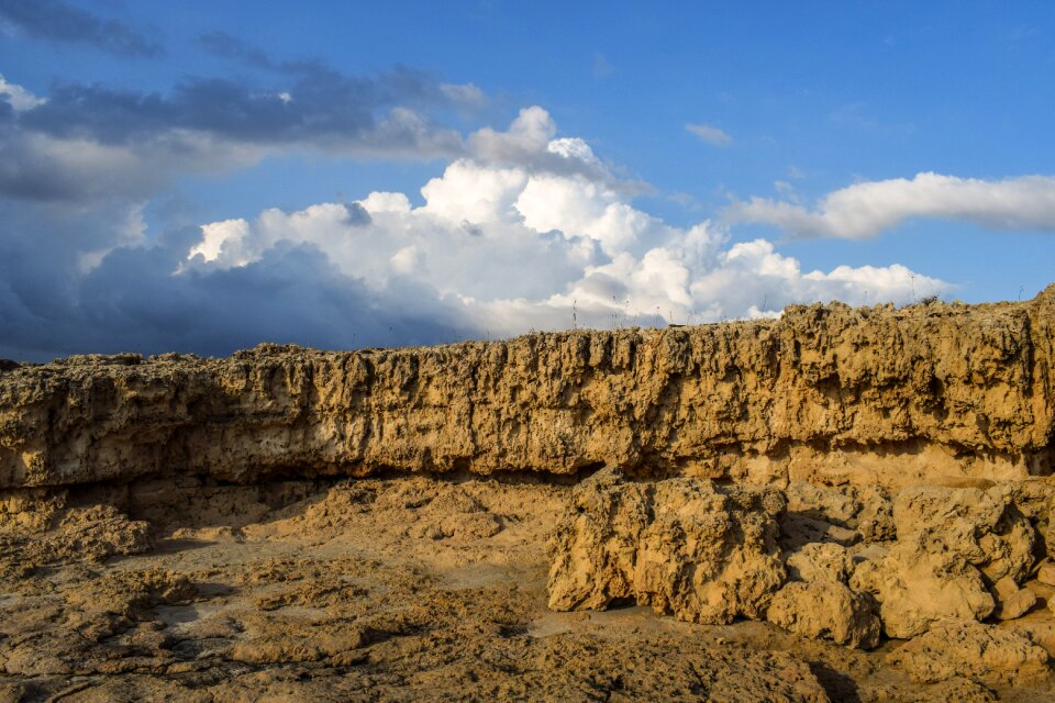 Erosion landscape sky