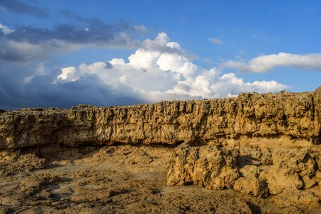 Erosion landscape sky photo