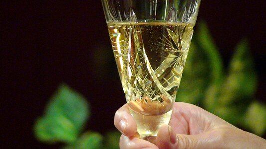 Glass hand alcohol