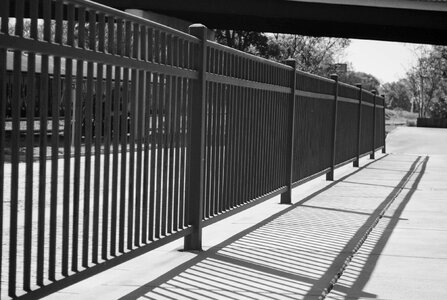 Fence black and white