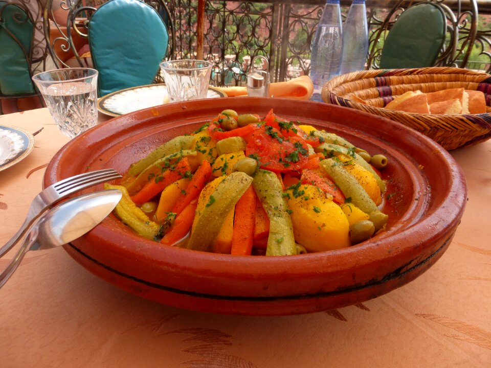 Food morocco colourful