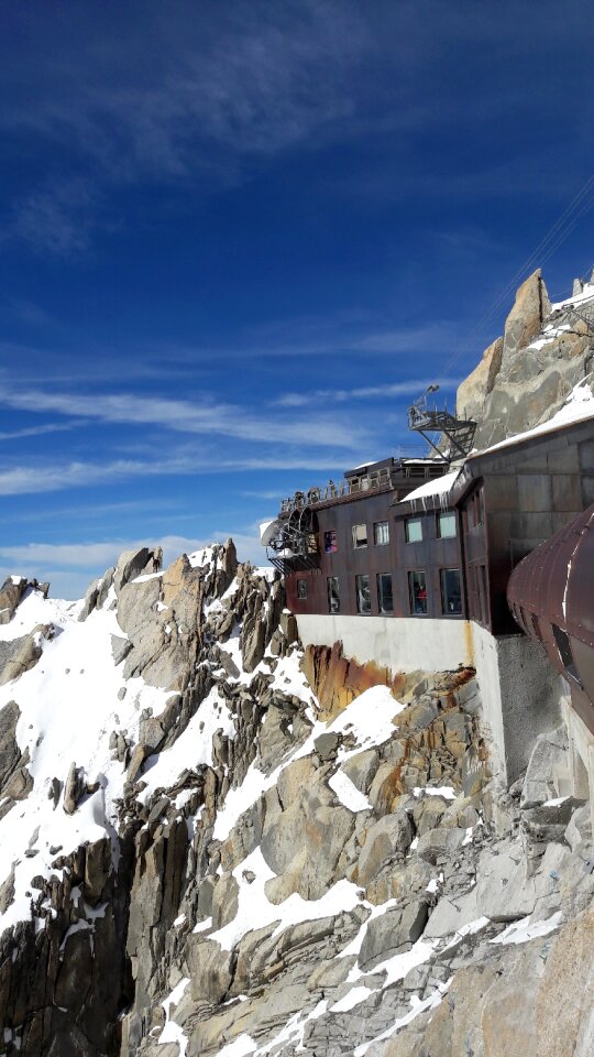 Terrace mont blanc aiguille du midi chamonix