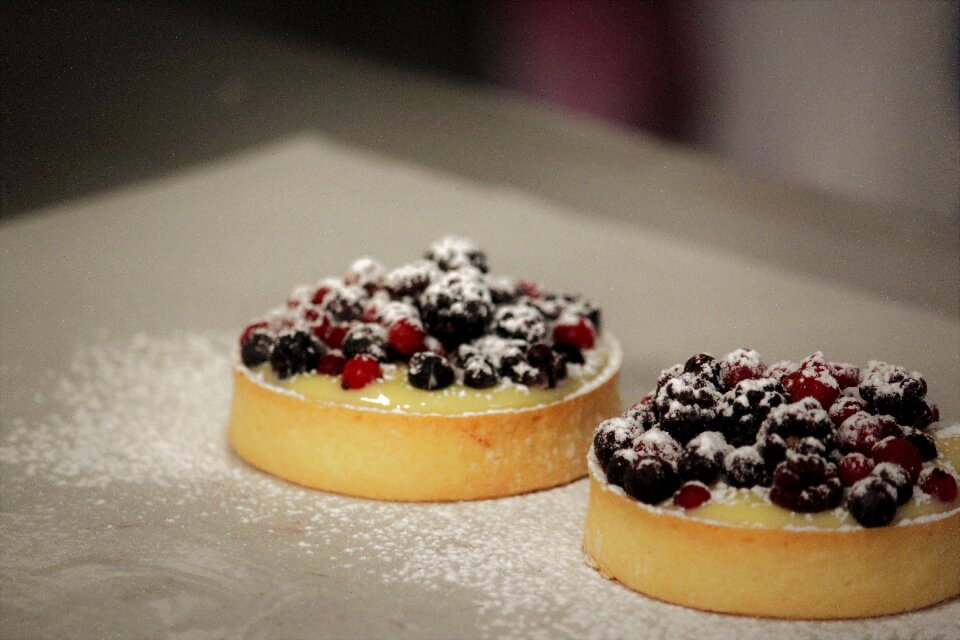 Pastry soft fruits cupcakes