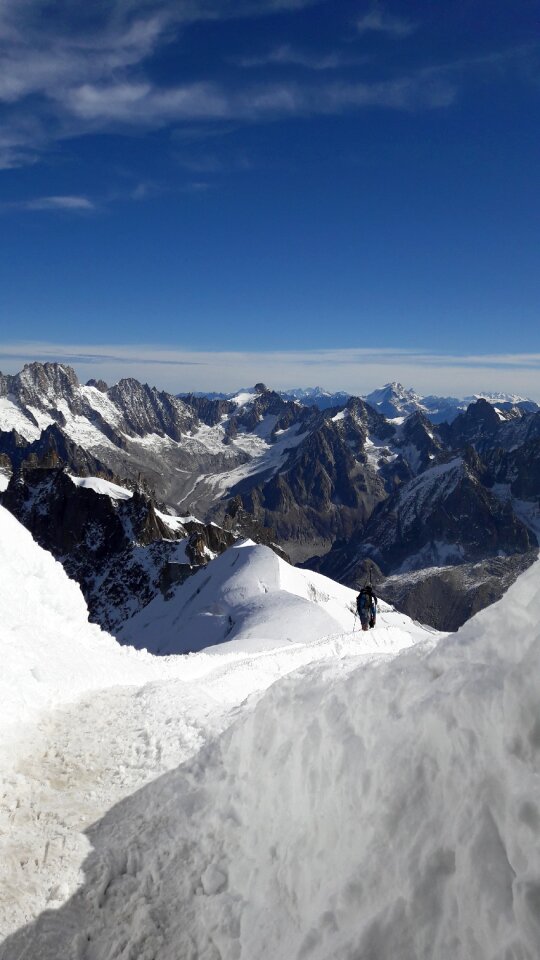 The departure of white valley chamonix mont blanc photo