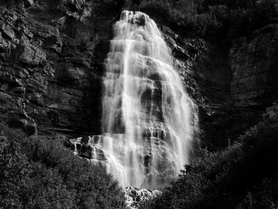 Waterfall gray waterfall photo