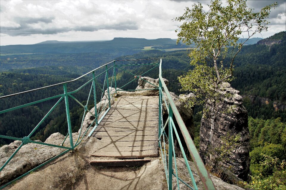 Footbridge czech switzerland hřensko