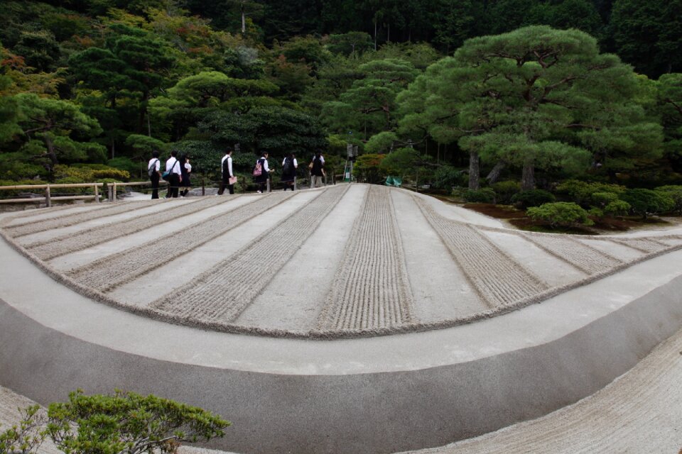 Zen garden calm gray calm