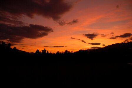 Setting sun natural landscape landscape photo