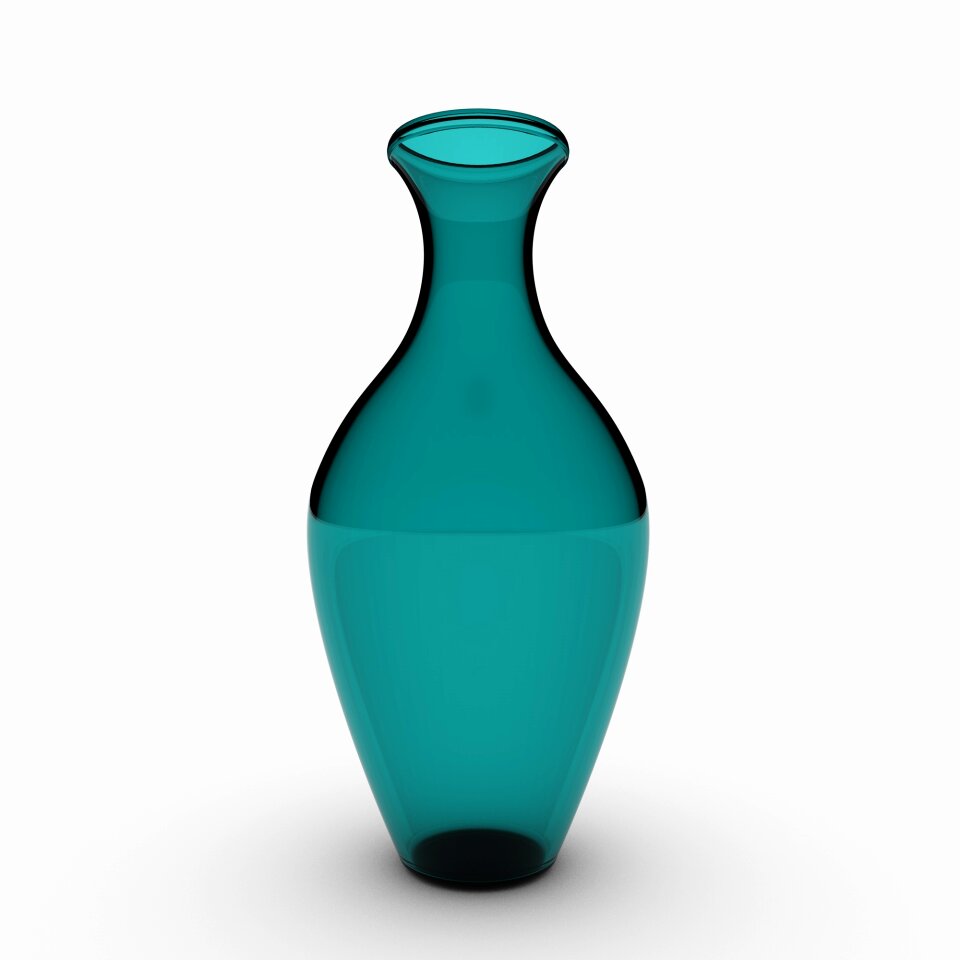 Vases cans colored glass