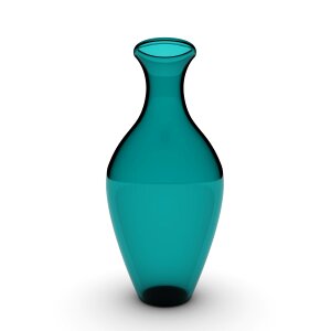 Vases cans colored glass
