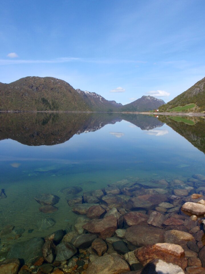 Fjord nature landscape