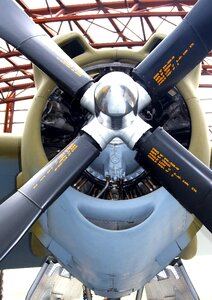 Rotor blades aircraft engine photo