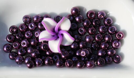 Necklace purple grape photo