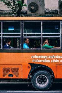 Thailand bright bus photo