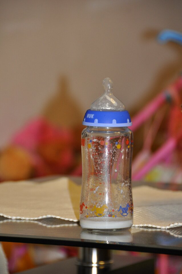 Empty vials baby bottle