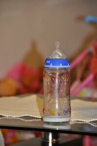 Empty vials baby bottle photo