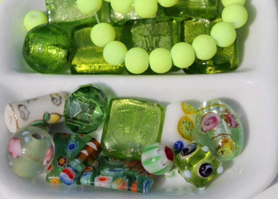 Necklace green color therapy