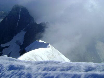 Bernina group snow alpine photo