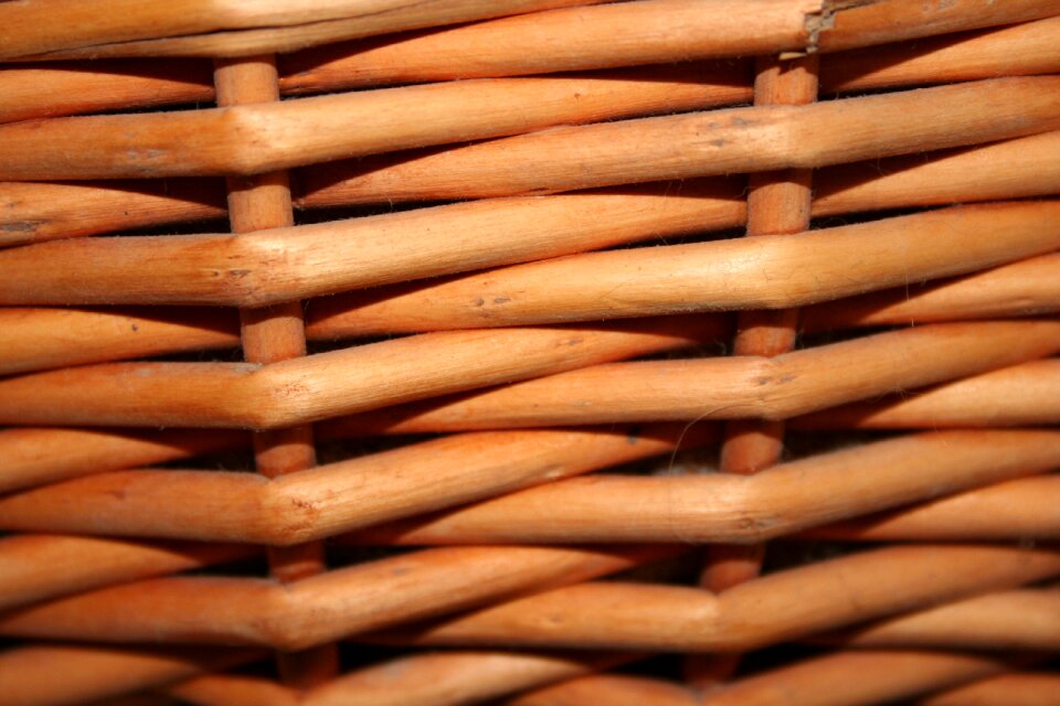 Basket weave wicker material