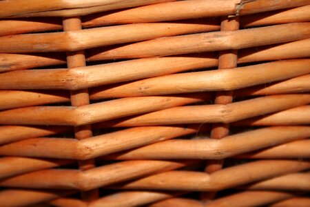 Basket weave wicker material photo