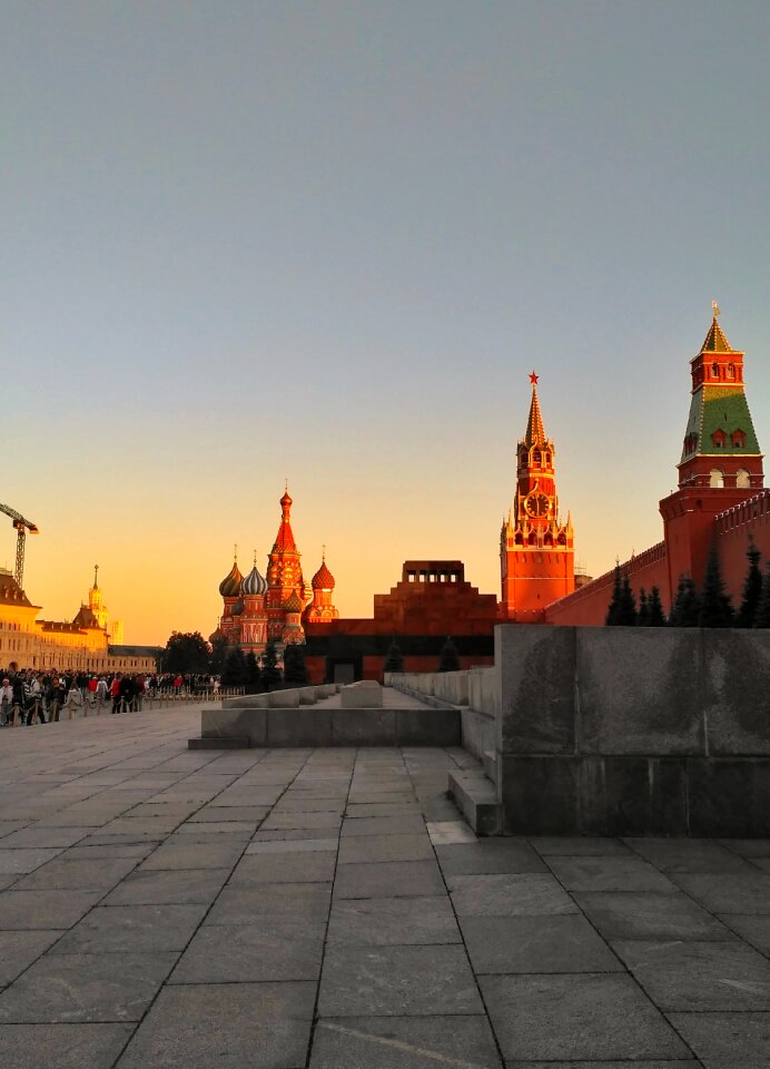 Red square september autumn