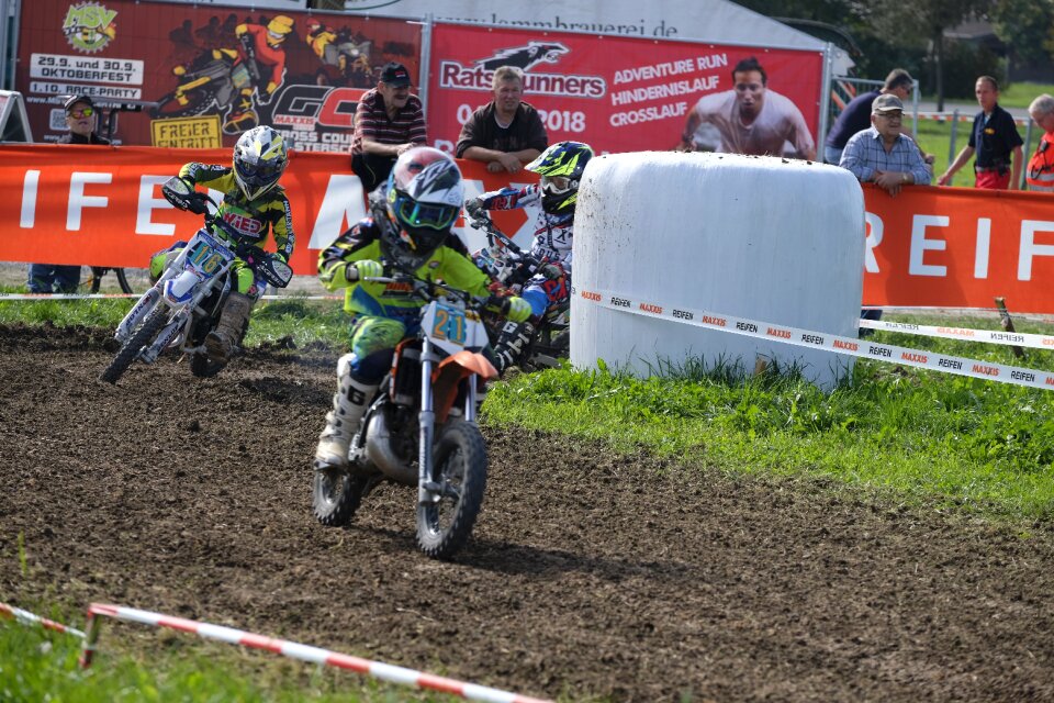 Motorcycle race children