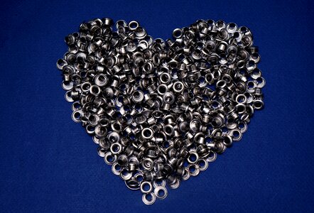 Heart decorate metal