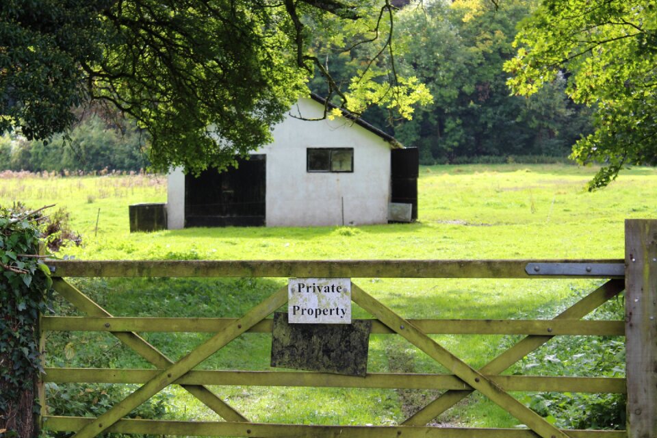 Private property lawn meadow