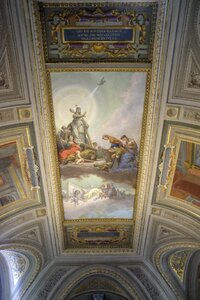 Ceiling painting vatican museum art photo