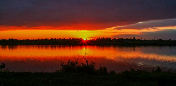 Summer sunset russia photo