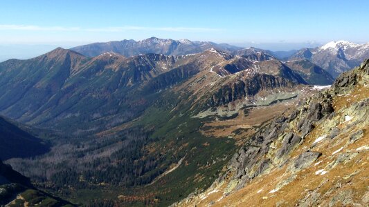 Landscape nature the beauty of the mountains photo