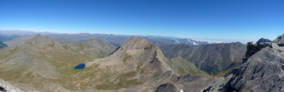 Panoramic valley hiking photo