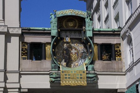 Building architecture clock face photo