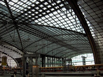 Berlin berlin central station roof construction photo