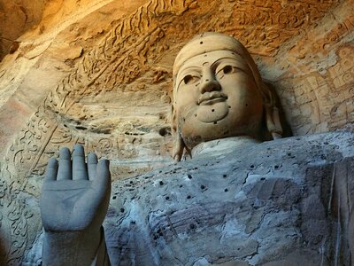 Grotto buddha statues datong photo