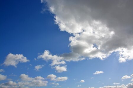 Cumulus white cloud blue photo