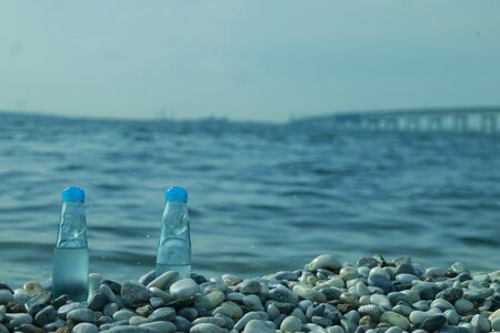 Sea lemon soda blue